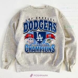 Los Angeles Dodgers 1988 Ash Sweatshirt Retro Teresafarnell55